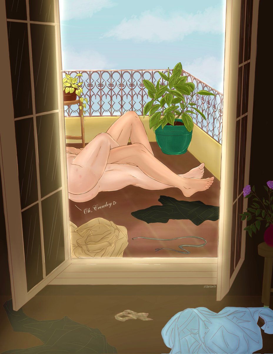 Umitachi12's tweet photo. Newly wed urgency ~ 🖼️✨

#GoodOmens #GoodOmensFanArt #Aziracrow #Crowazi #Aziraphale #Crowley #ineffablehusbands 

We have reached 500 followers!  Thank you for all of the support and appreciating my art❣️ I'm really happy in this fandom! 🥂 Cheers ! To the world 🥂 https://t.co/qkJhZQ7MKi