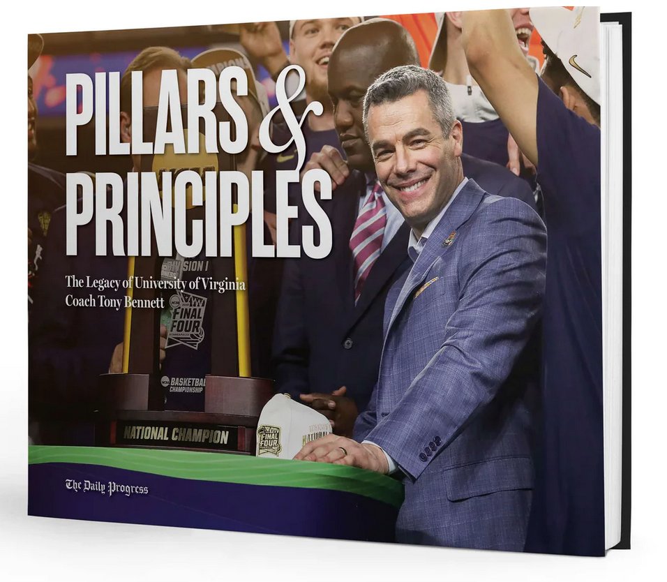 "Pillars &amp; Principles", The <a href="/DailyProgress/">The Daily Progress</a>' new book on the Tony Bennett era of #UVa men's basketball, is being prepared for shipping for readers who pre-ordered. You can find out more details about the book here: tinyurl.com/2e49sj3e