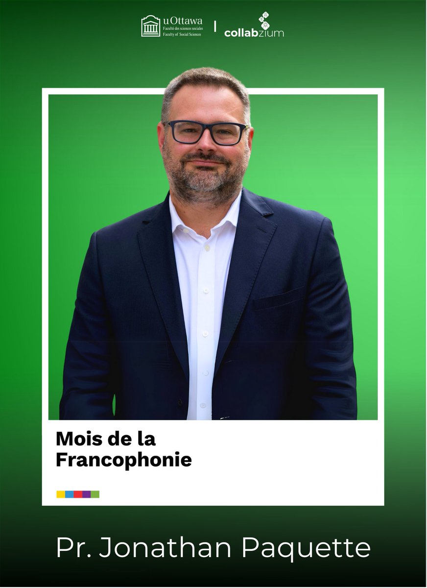 Vice-décanat à la recherche @uOttawaFSS (@recherchefss) on Twitter photo 💡 Meet Professor <a href="/paquettej123/">Paquette Jonathan</a> from <a href="/uOttawaFSS/">Social Sciences Sociales</a> !
🌍 As director of <a href="/CCRMF_UOttawa/">CCRMF</a> and holder of the Chair on Cultural Policies in the Francophone World, he strengthens Francophone research on health, law, and immigration.
➡️ Learn more: shorturl.at/EMoTo 💡 Meet Professor <a href="/paquettej123/">Paquette Jonathan</a> from <a href="/uOttawaFSS/">Social Sciences Sociales</a> !
🌍 As director of <a href="/CCRMF_UOttawa/">CCRMF</a> and holder of the Chair on Cultural Policies in the Francophone World, he strengthens Francophone research on health, law, and immigration.
➡️ Learn more: shorturl.at/EMoTo