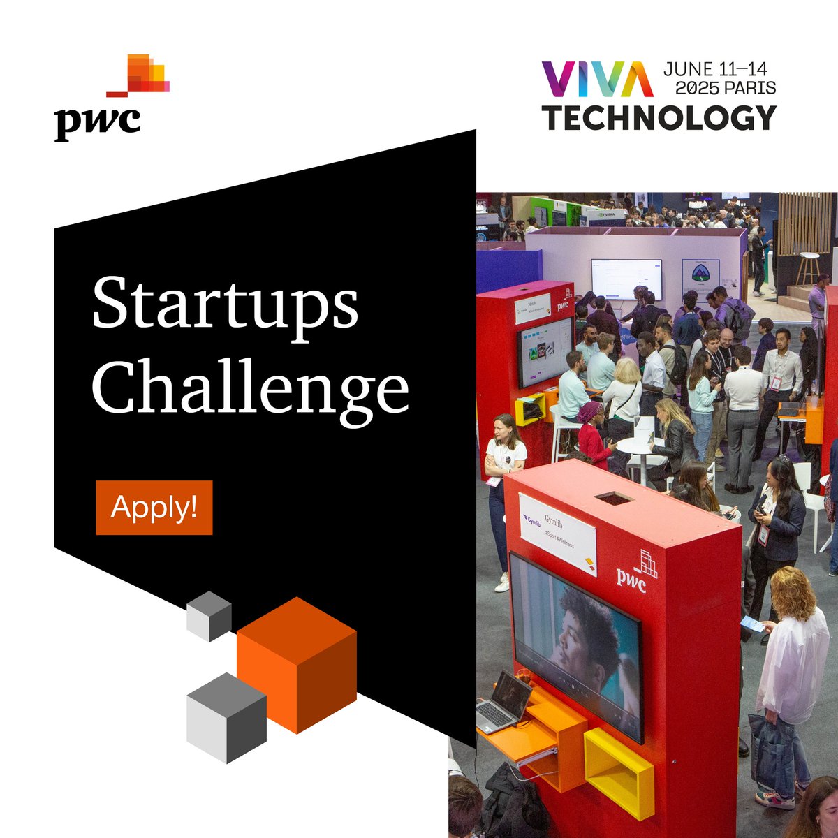 Viva Technology (@vivatech) on Twitter photo Are you a #startup ready to give your project a boost? 🚀 Don’t miss the Startup Challenge by <a href="/PwC_France/">PwC France</a> at #VivaTech! Great opportunities await!
Apply before March 23, 2025 👉tinyurl.com/2f5jd4zb Are you a #startup ready to give your project a boost? 🚀 Don’t miss the Startup Challenge by <a href="/PwC_France/">PwC France</a> at #VivaTech! Great opportunities await!
Apply before March 23, 2025 👉tinyurl.com/2f5jd4zb