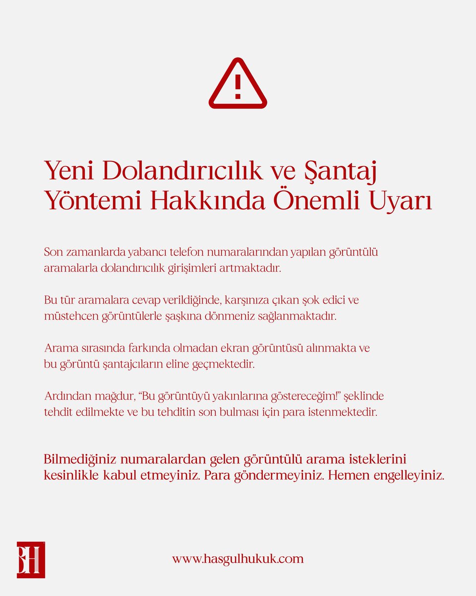 HasgulHukuk's tweet photo. Dikkat! https://t.co/UybPbKQZ4t