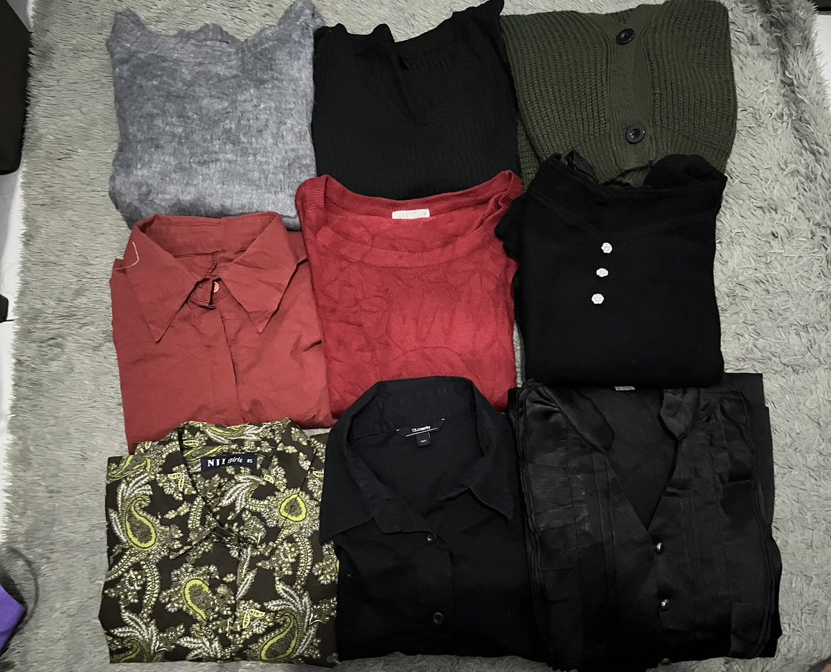 RestyledSha's tweet image. HALLO kepoin jualan thriftku yuk🙌🏻

kemeja fit body, wispie, blouse ngga pasaran dan warna2 pastelll

LD  96 - 140

💸 30kan aja
🌸shopee &amp;amp; COD
🌸BUY 3 GET 1 free❗️❗️

ADA FREE BAJU ‼️ (syaratnya RT postingan ini) 

📍 bdg