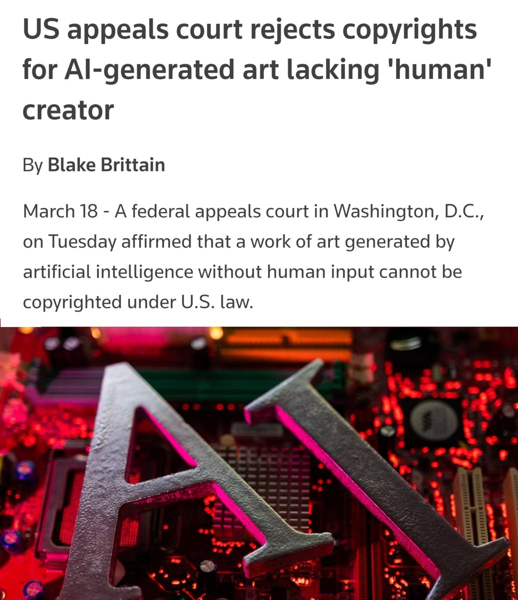 Here's some positive news to start your day, the USCO's stance on copyright for AI output is reaffirmed yet again.