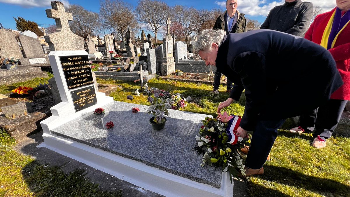 Hommage au républicain espagnol Luis Suarez Cueto, résistant du Lot, arrêté avec 7 camarades et torturé au commissariat de Figeac par la police de Vichy, livré à la gestapo, déporté à Dachau.

À la veille du #22 mars, n'oublions jamais !