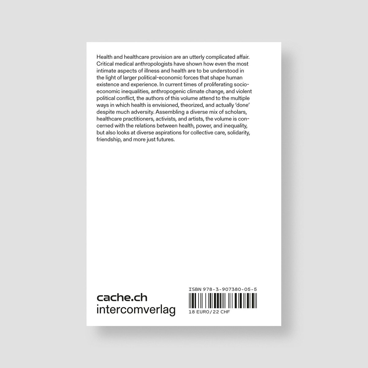 It‘s complete! My warmest thanks to the authors of the excellent contributions, my wonderful co-editors, and the entire team at intercom for their tireless support! And lots of inspiration for the readers to radically think and do health otherwise!! intercomverlag.ch/produkt/cache-…
