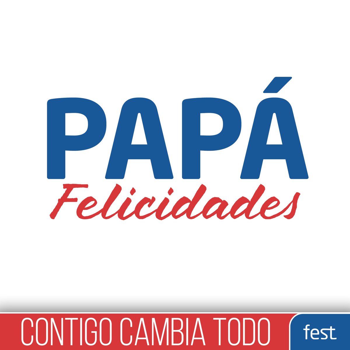 Muchas felicidades a todos los padres, los que están y los que aunque ya no estén siguen muy presentes, gracias por vuestro cuidado, vuestro amor incondicional, vuestra paciencia, por apoyar los sueños de vuestros hijos y estar siempre al pie del cañón.