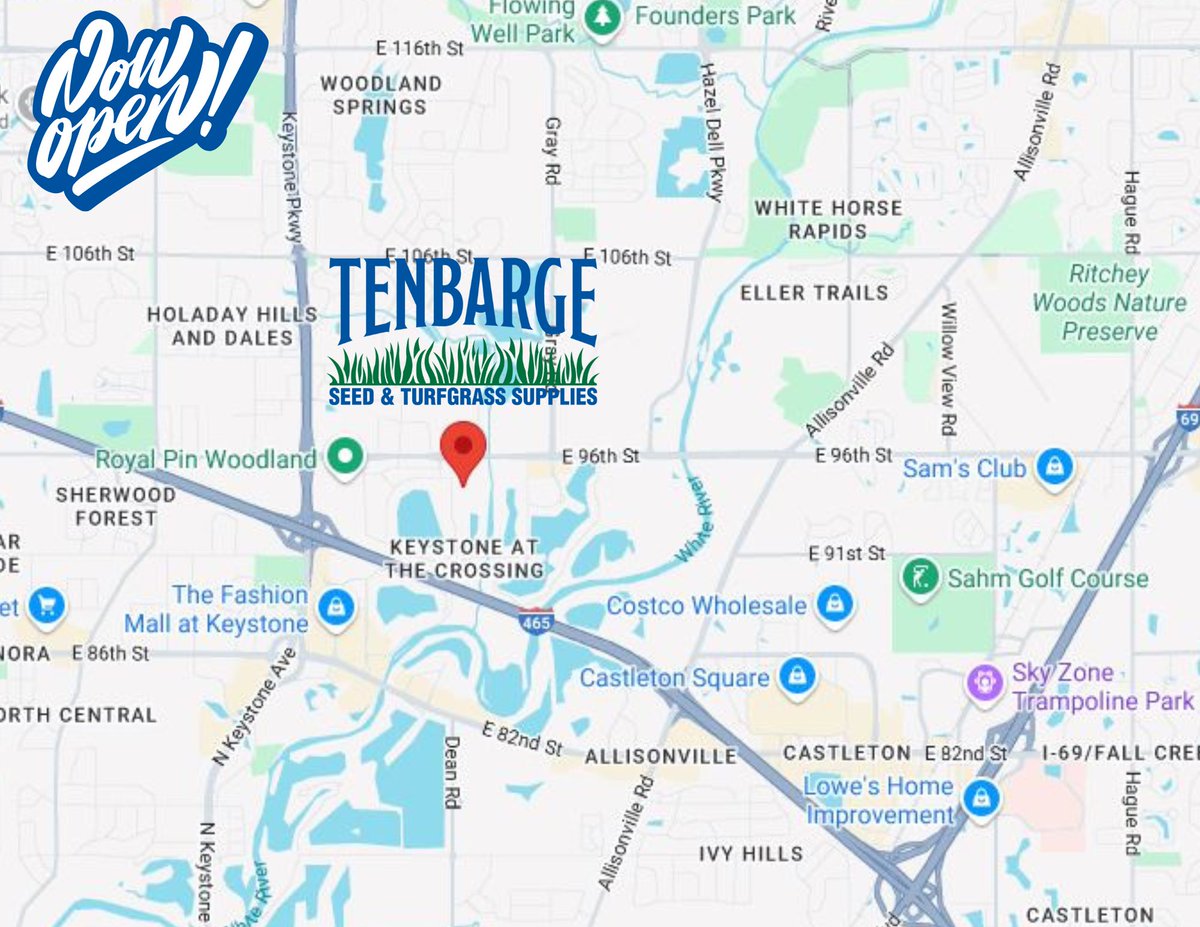 Tenbarge Seed-Proudly Serving the Hoosier State for over 80 Years.
🌱 We’re Open in Indy! 🌱

Find Tenbarge Seed &amp; ECS just off Highway 465 &amp; I-69—your go-to for lawn care, golf, sports turf, erosion control, &amp; construction solutions!

📍 4141 E. 96th St, Indy
📞 463-273-4109