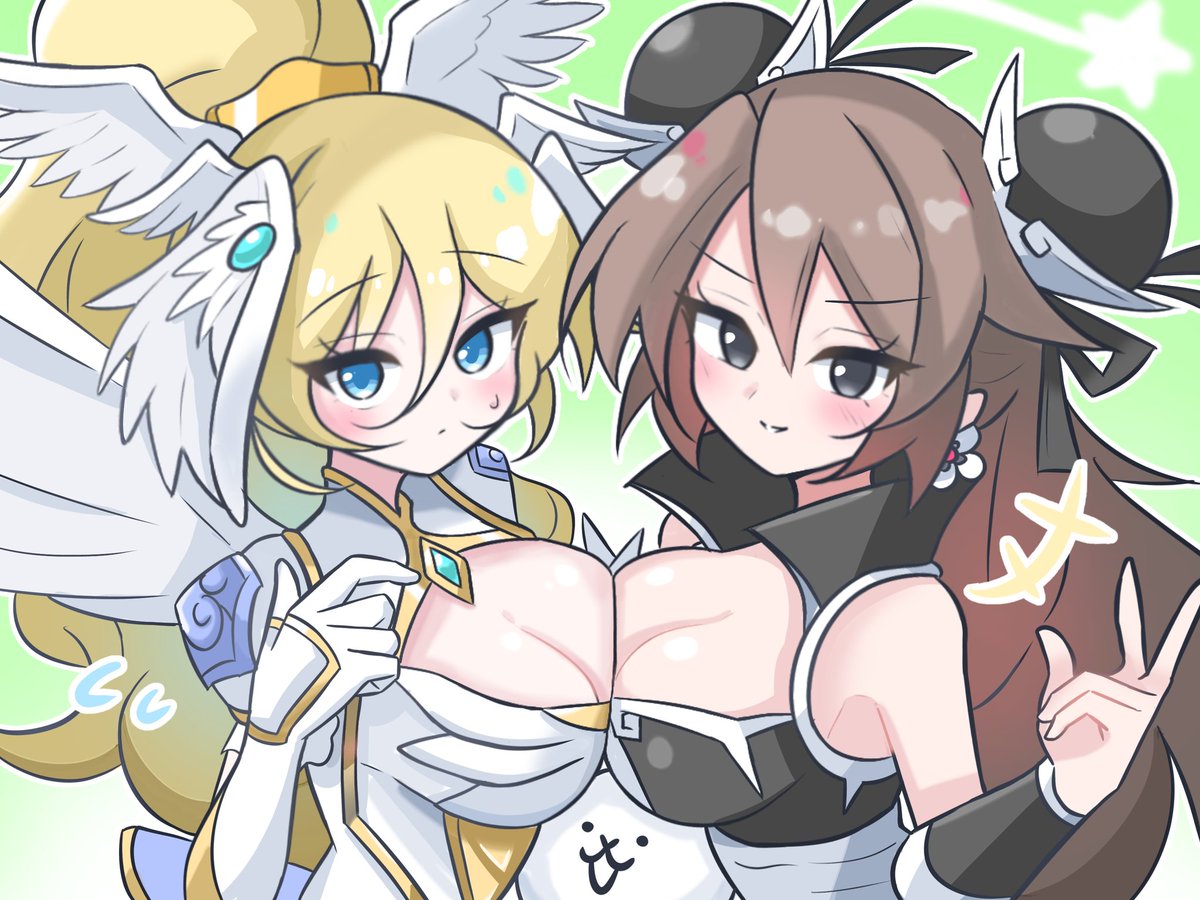 リク絵のシリウス＆パイパイちゃん
残念ながら私は持ってません😢
#にゃんこ大戦争