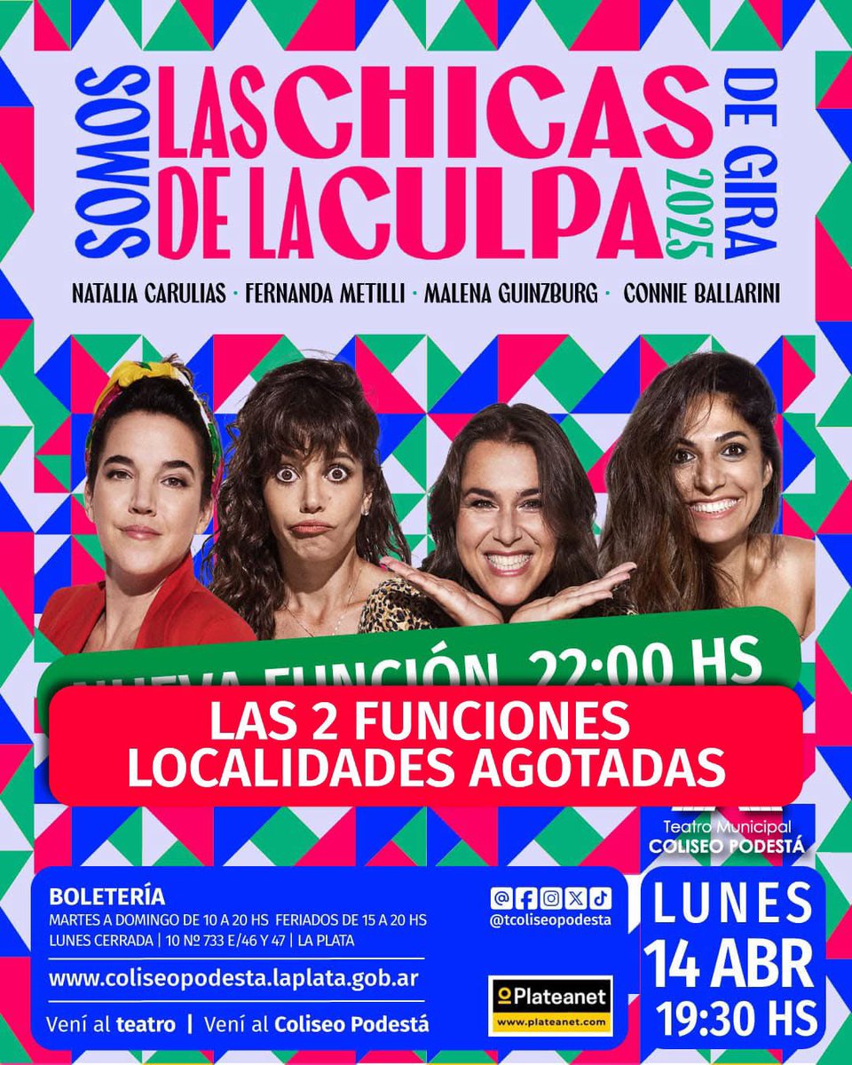 💥LAS 2 FUNCIONES LOCALIDADES AGOTADAS 💥