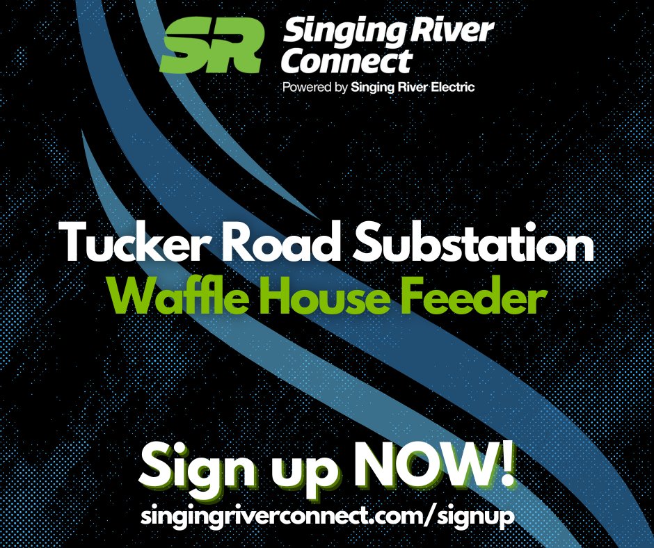 SRECooperative's tweet image. Did you know @SRConnectMS opened a new feeder for fiber internet sign-ups? If you are served by our Tucker Road - Waffle House Feeder (feeder2), visit singingriverconnect.com to connect to lightning-fast fiber internet with #trustedlocal service!
#CoopsConnectMS #MSBroadband