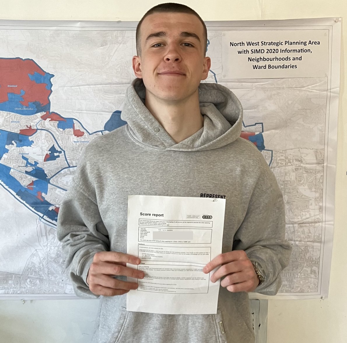 Congratulations to Pathfinder trainee Lennon on successfully passing <a href="/CITB_Scotland/">CITB Scotland 🏴󠁧󠁢󠁳󠁣󠁴󠁿</a> Health and Safety Test for Operatives! Brilliant result and chuffed to bits for him. Next step is <a href="/Cosac_Academy/">COSAC - The Compliance & Skills Academy Ltd</a> Safe2site and <a href="/cscs/">Construction Skills Certification Scheme</a> card #youth #employability #success #training #construction