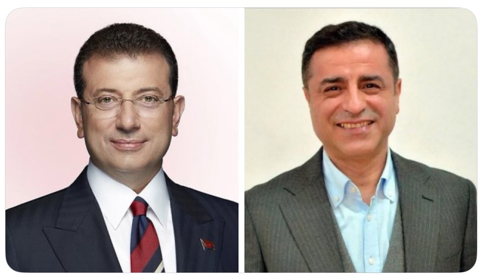 Sağdaki Demirtaş’a sahip çıksaydınız, 
Soldaki İmamoğlu bugün bunu yaşamazdı!
