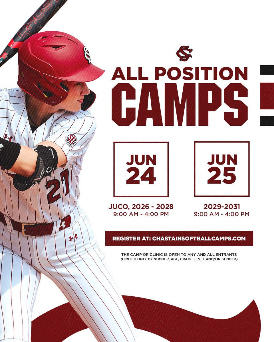 You don’t want to miss this unique opportunity to focus on position-specific training! 

Mark your calendars for our All Position Camps: 
🗓️ June 24 - JUCO, 2026-2028
🗓️ June 25 - 2029-2031
