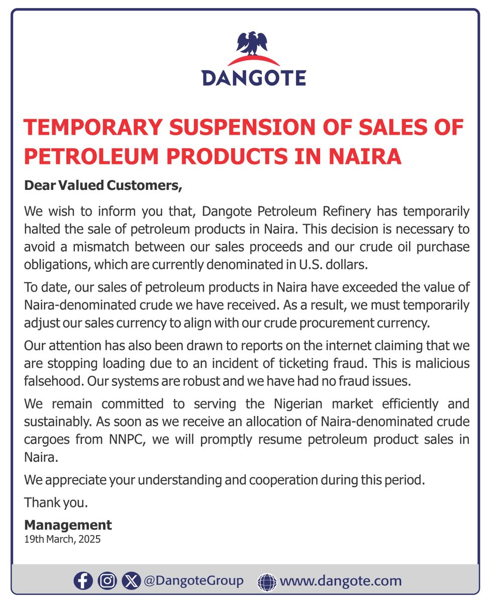 Dangote Group tweet media