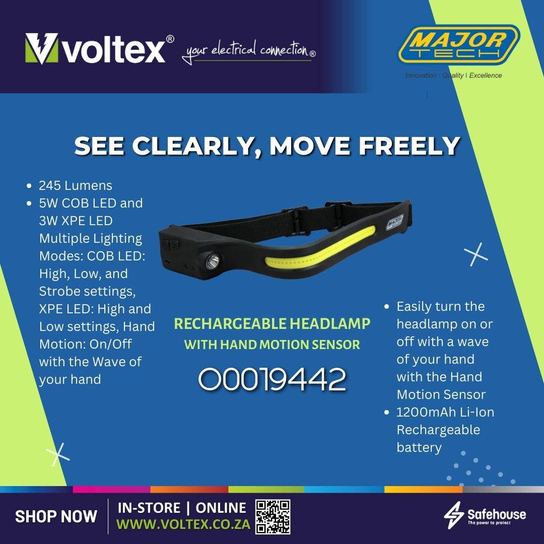 voltexsa's tweet image. Hands-Free. Bright. Built to Last. 🔦

Stay sharp in any space with the Major Tech Headlamp—durable, comfortable &amp;amp; long-lasting!

🛒 Get yours: Shop now - voltex.co.za/?s=major+tech+…

#MajorTech #WorkBright #SmartLighting #PowerUp #Voltex_SA #YourElectricalConnection