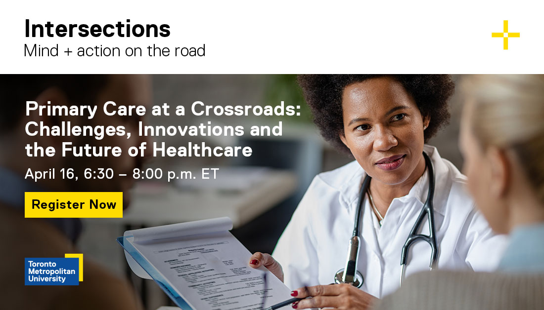 Be part of the dialogue on shaping primary care in Ontario! 🩺On April 16, join Dr. Jobin Varughese, Interim Assistant Dean, Primary Care Education at <a href="/tmu_medicine/">tmu_medicine</a> and President of <a href="/OntarioCollege/">OCFP</a>, for a talk on family medicine’s future. 

RSVP: ow.ly/yijG50VcE4X