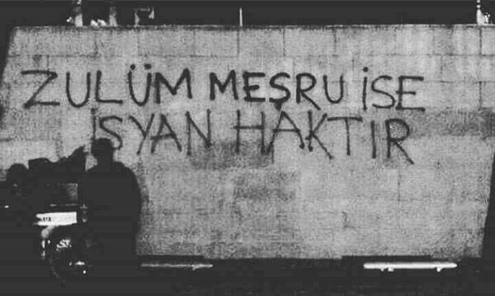 #OHAL
#sokağa 
#ekremimamoğlu 
Zulüm meşru ise isyan haktır...