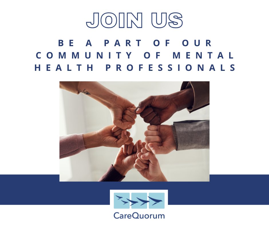 CareQuorum's tweet photo. Join https://t.co/VUg2GWmh7A to connect with a vibrant community of fellow mental health professionals. #CollaborativeCare #MentalHealthConnect #MentalHealthGameChanger https://t.co/JbviIULXyn
