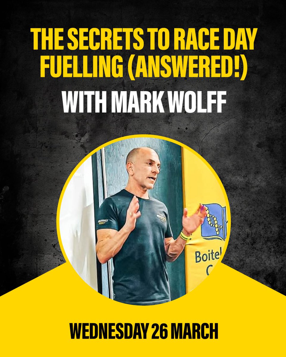 🚀 Race Day Fuelling with Mark Wolff! 🏃‍♂️💨

Struggling with cramps or chasing a PB?

Join 32Gi’s Mark Wolff for a FREE fuelling masterclass.

📅 Live Q&amp;A | 60 min
✅ No sales—just expert insights
🎟️ Limited spots—register now!

calendly.com/32gi-education…