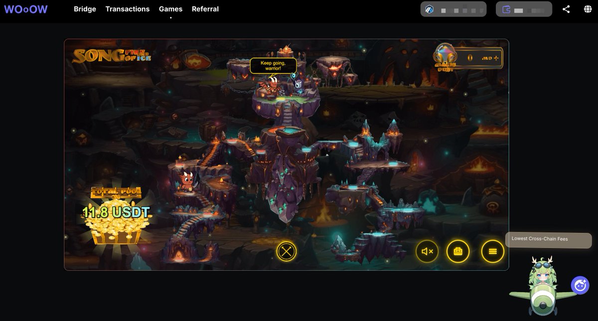 🏆Round 8 of the game has launched at 🌐wooow.fi/rewards, offering 15 trial spots, each with 50 Magic Dust!
🎉All are welcome—first come, first served.
🚀To join, share your address in discord.com/invite/EzWWwxP… or X comments. Let’s start!
#WOoOW_Game #WOoOW_Bridge