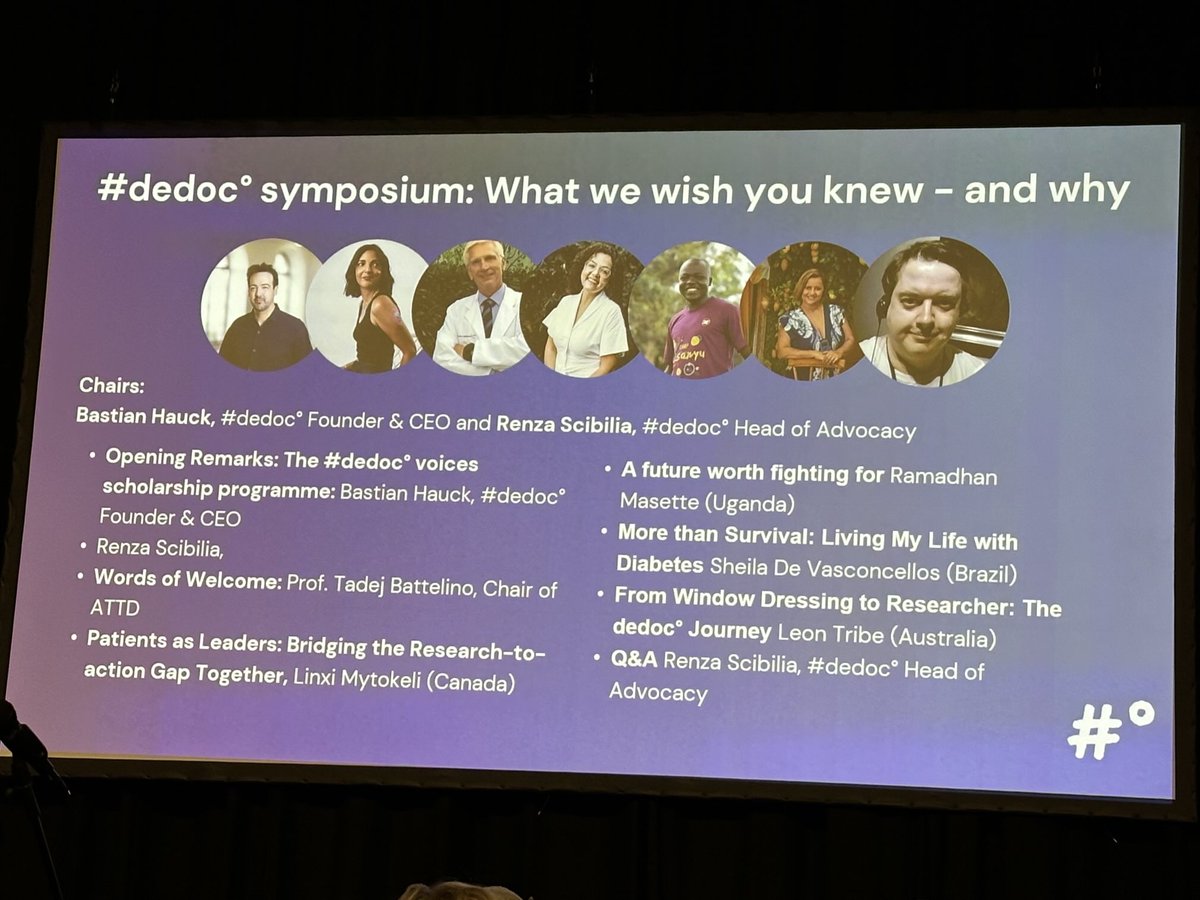 Prof_AJ_Jenkins's tweet image. ATTD 2025 kicking off in Amsterdam. Great #dedoc symposium underway. Thanks for sharing your wisdom and experience and mega achievements.