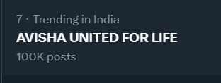 Congratulations Avisha fam for our first 100k trend that too in 85mins

Keep on retweeting 

AVISHA UNITED FOR LIFE