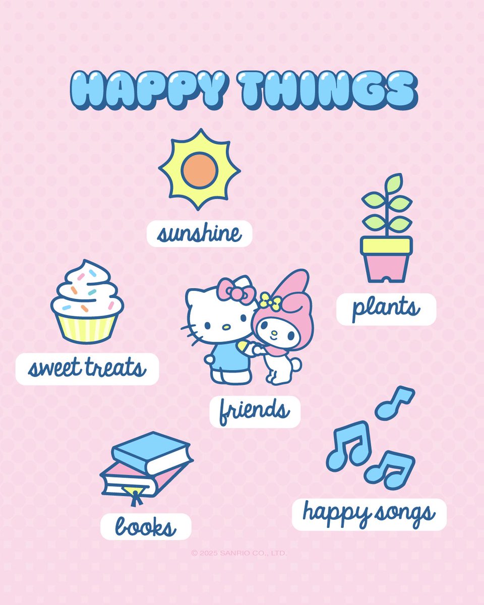 hellokitty's tweet photo. #WellnessWednesday: What makes you happy? 💕 https://t.co/rfiWEPEGE6