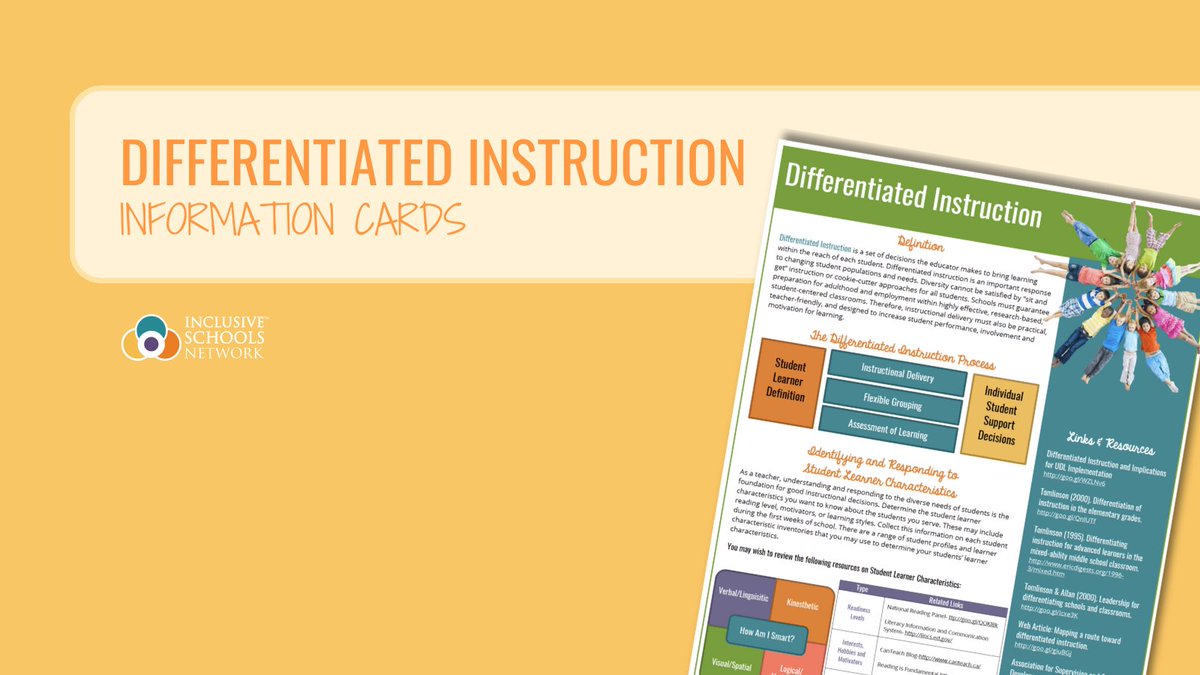 Our two sided Differentiated Instruction reference card is packed with practical tools from student checklists to instructional strategies so teachers can support every learner effectively.

Click the link below to shop now.
l8r.it/K0UH