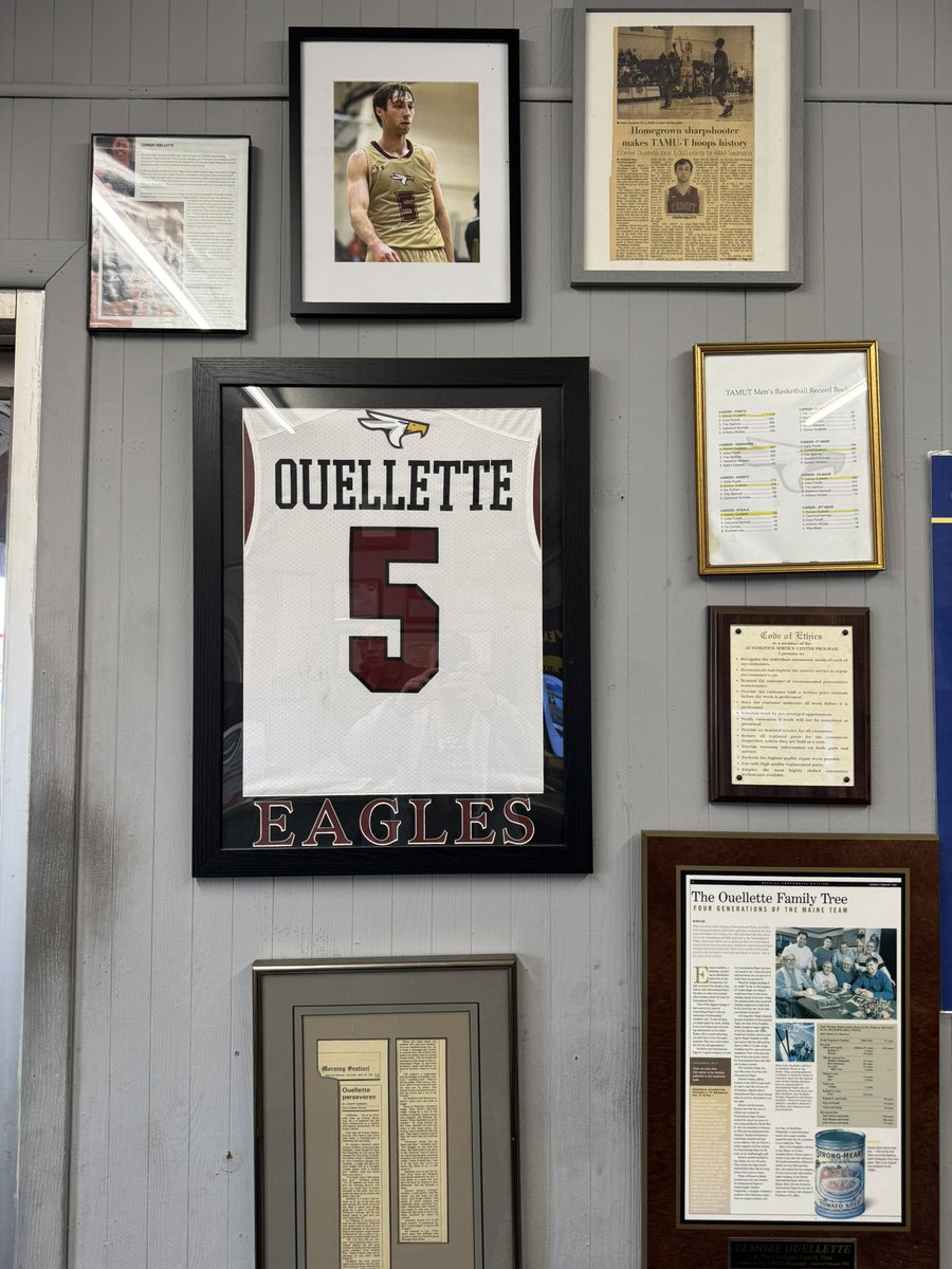 🚨Iron Eagle Alert🚨

Walked into the famous M&amp;M Tire &amp; Auto Center to get an alignment for my truck and saw a wall dedicated to the one and only <a href="/CDO_10/">Connor</a> 

This man is a legend in TK. 

Don’t sleep on C!🚶🪣