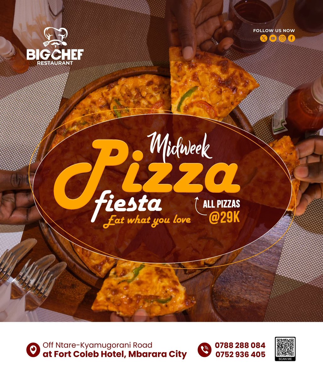 CharolFhidhel's tweet photo. Mid-week things π at @BigchefR.. Pass by as you head home & take something for Maama Kiyungu & the kids. DISCOUNT clear walaah!
#midweekfiesta #pizzafiesta π#TCAd https://t.co/yXsNSAHixK