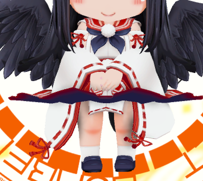 ヒイロちゃんの"中"の資料です。(キャラクターがロードされた瞬間をスクショ) 