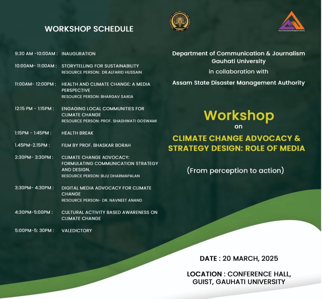 navneetanand's tweet image. As I get ready to deliver a lecture on Digital Media Advocacy for Climate Change at Gauhati on March 20, I can’t thank my friend @vishwamTOI enough for this incredibly inspiring, visually brilliant story. #ClimateChangeAction is urgently needed. #LetsActNow #FridaysForFuture