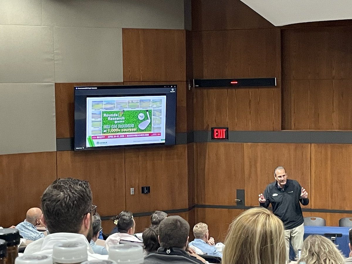 GCSAA_NE's tweet image. Day 2 of GCSAA Chapter Exec-Leader Symposium kicks off with @StRandall talking Rounds 4 Research. Get your rounds in now…the donations and bidder numbers are trending to be the BEST ever!
@Vt_GCSA @NHGCSA @CAGCS1929 @HVGCSA @ligcsa @NEasternGCSA @gcsany @GCSANJ1926 @MetGCSA