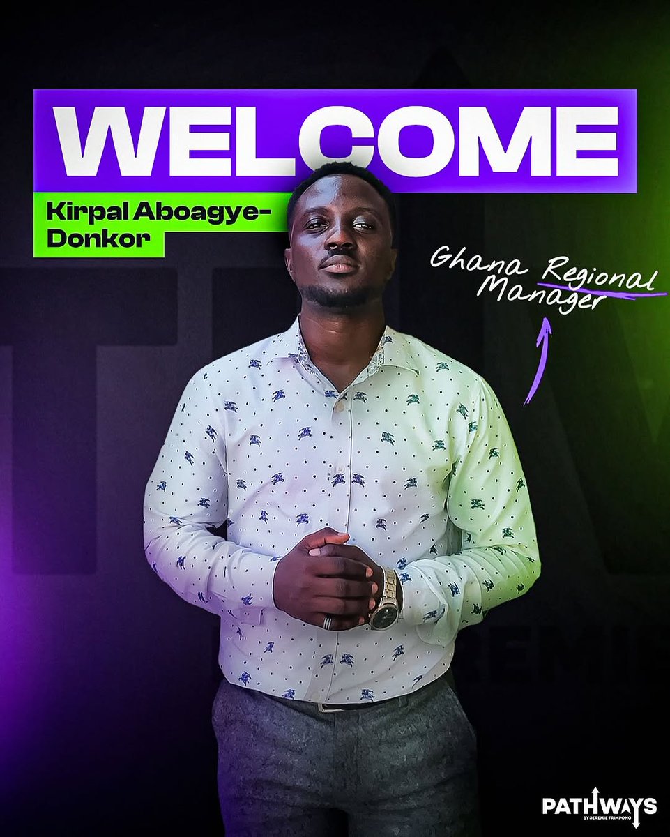 kirpal_11's tweet image. 🇬🇭 ⚽ I’m super excited to share that I’ve taken on the role of Ghana Regional Manager for @JeremieFrimpong's Pathways Project.
Learn more: joinpathways.com