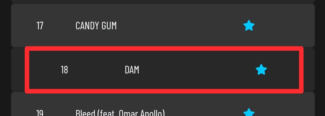Please vote for "DAM" 5x. Scroll down to #18 then click the ⭐.

rx931.com/CountdownTop7/…

#SB19 <a href="/SB19Official/">SB19 Official</a>