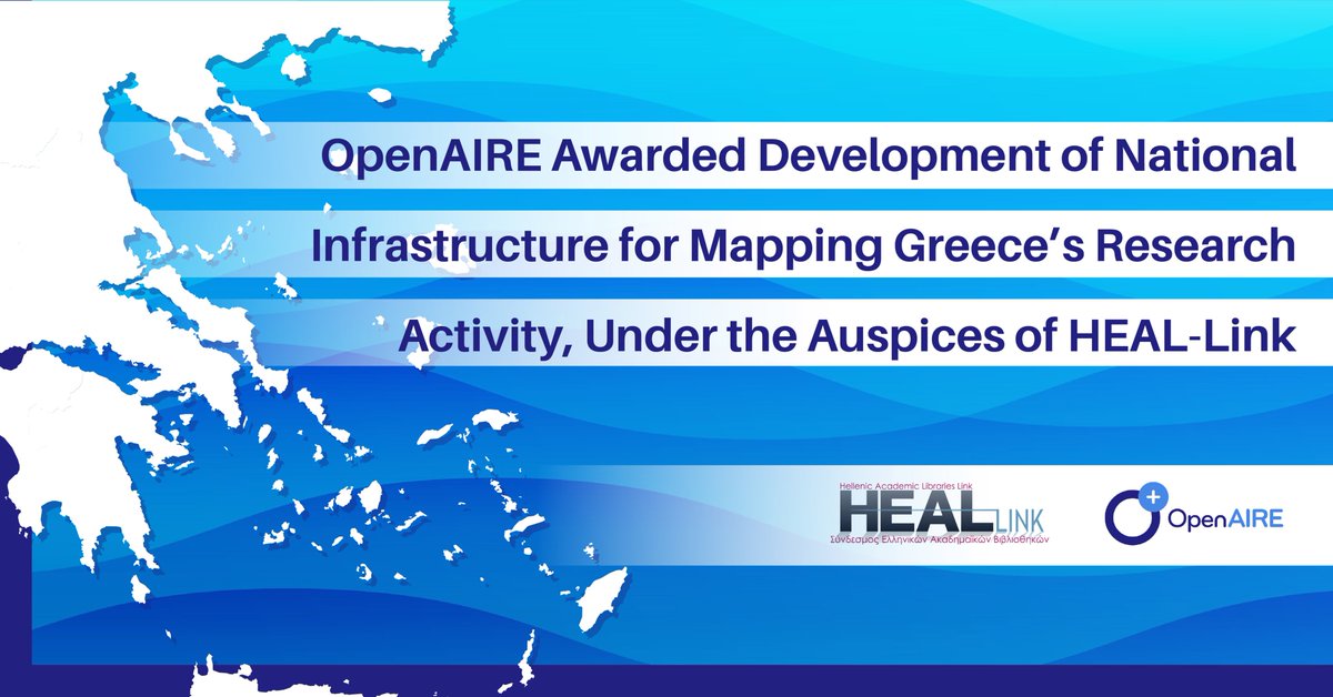 A New Era for Greek #Research!

#OpenAIRE and <a href="/heallinkgr/">HEAL-Link</a> are joining forces to develop Greece’s National Infrastructure for Mapping Research Activity! This groundbreaking initiative will enhance transparency, collaboration, and innovation in scholarly communication across the