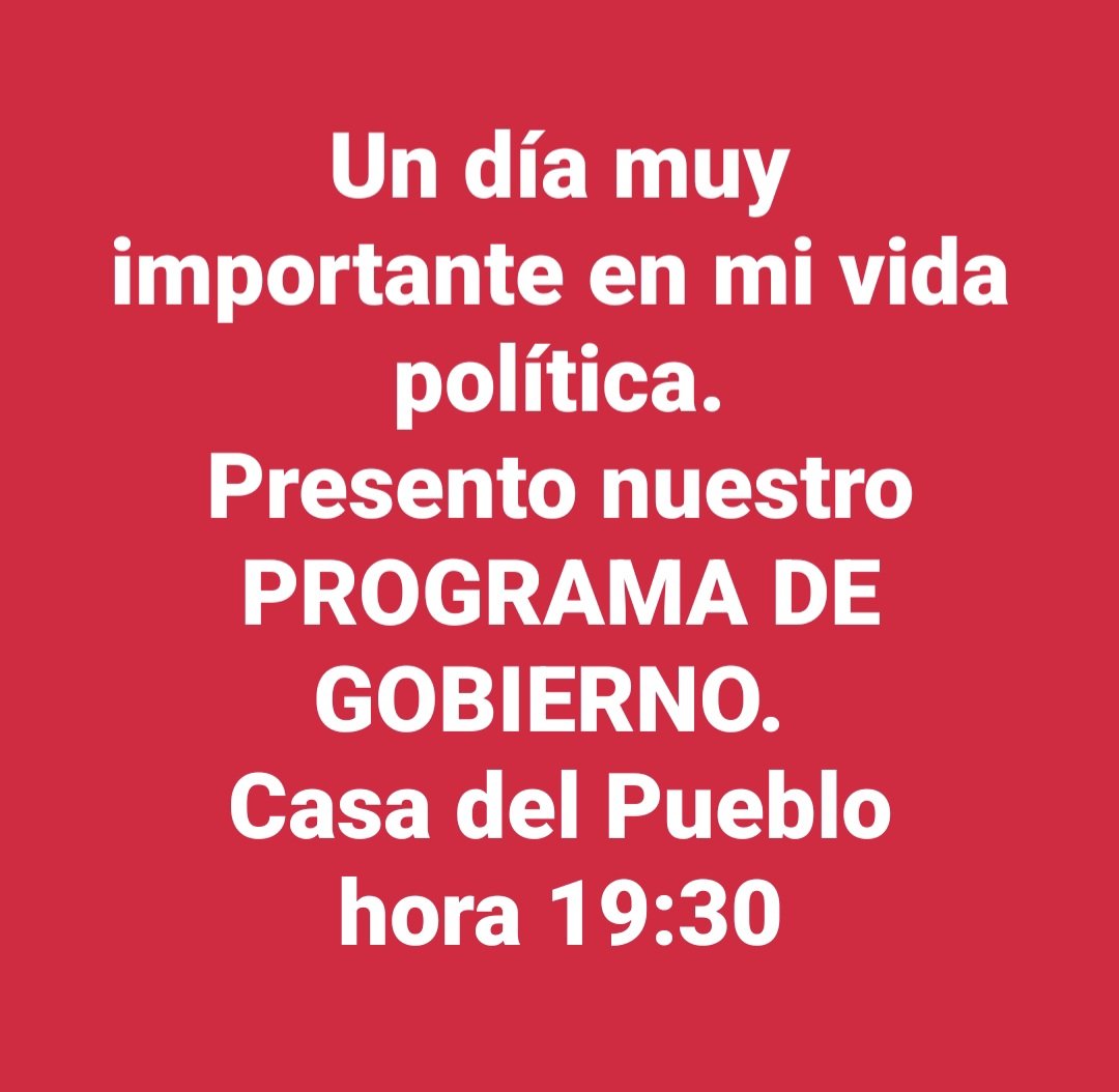 juanamaro22's tweet photo. Mi compromiso se puede resumir en pocas palabras: austeridad, participacion colectiva, transparencia, igualdad y libertad.
Los espero hoy en plaza Artigas, para en la calle, dirigirme a mi querido pueblo. https://t.co/Tf01uD9WVH