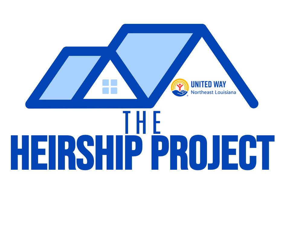 UnitedWayNELA's tweet photo. The Heirship Project helps residents secure property ownership &amp; plan for the future!

Part I: Property Titles – April 3, 6-7:30
Part II: Wills &amp; Deeds – April 10, 6-7:30
United Way NELA, Monroe
Register: 📞 211 (24/7) | 📲 Text zip to 898-211 | 🔗 https://t.co/fQYxiVLXXW https://t.co/aystErXTr4