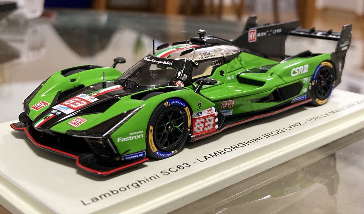 say_row_gun_toy's tweet photo. #sparkmodel @IronLynx_ #Lamborghini #sc63 #lm24 改めて見るとチンスポイラー付近に残るランボ風味。 https://t.co/p950MIu3lS