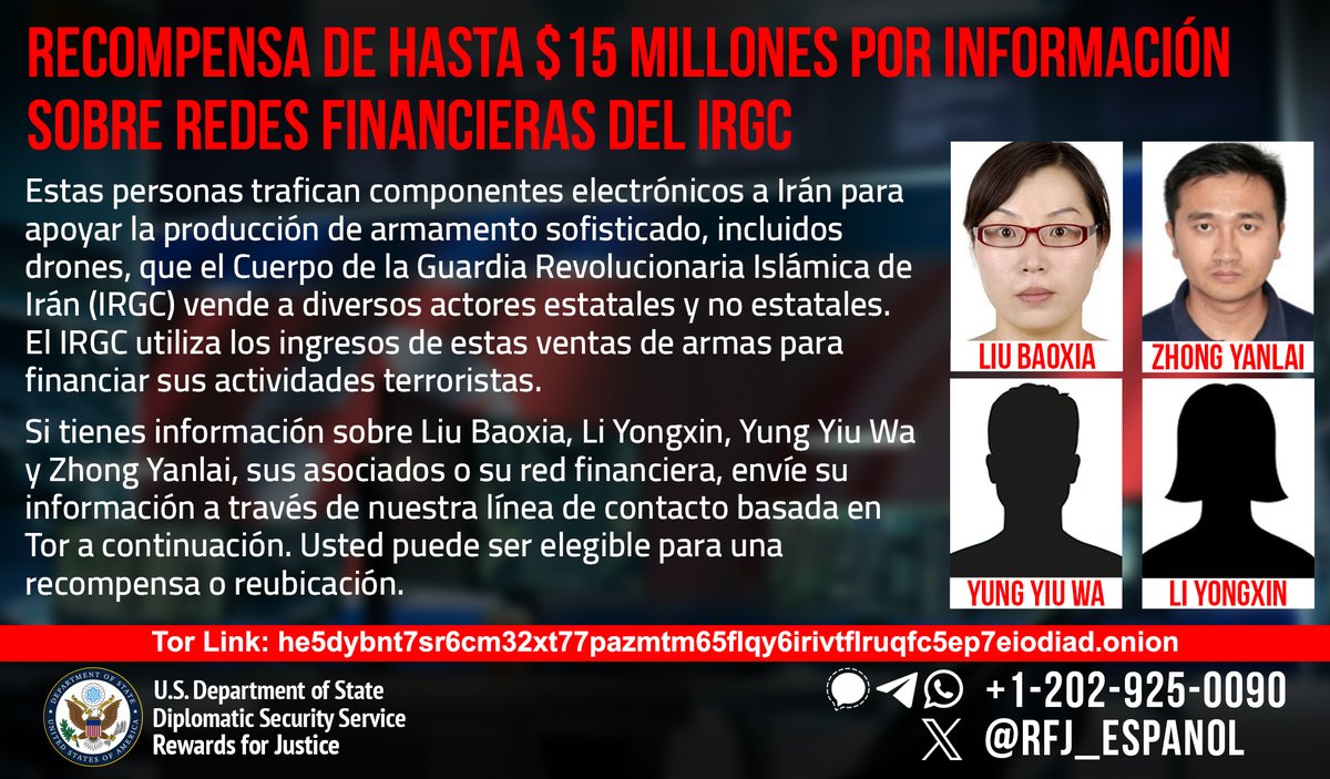 Rewards for Justice en Español tweet media