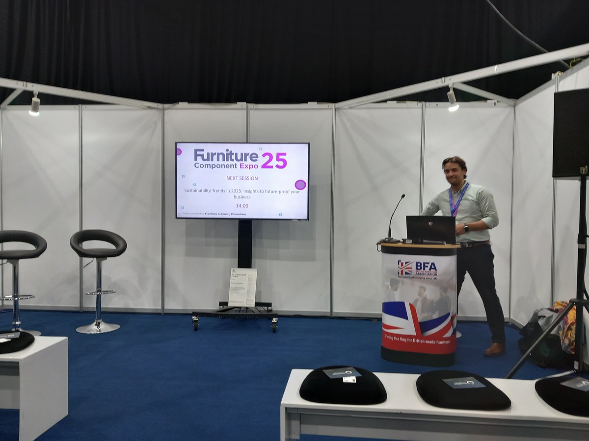 Herald of Creation (@heraldofcreatio) on Twitter photo At the BFA Furniture Components Exhibition at Telford International Centre listening to James Shorey from <a href="/ThePlanetMark/">PlanetMark</a> on Sustainability Trends in 2025 At the BFA Furniture Components Exhibition at Telford International Centre listening to James Shorey from <a href="/ThePlanetMark/">PlanetMark</a> on Sustainability Trends in 2025