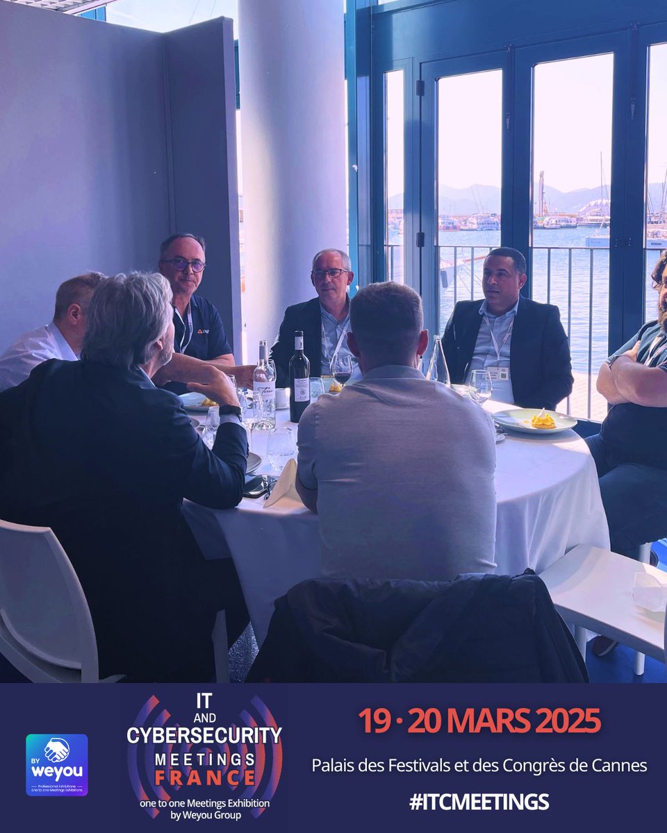 ☀️ Au salon #ITCMeetings, la pause déjeuner rime avec business et convivialité autour d’une tablée d’affaires avec vue sur la Riviera. Un moment clé pour échanger et concrétiser des collaborations 🤝

🏷 Votre badge d'accès → lnkd.in/eGPSg3eW

#salonbtob <a href="/CannesPalais/">Palais des Festivals</a>