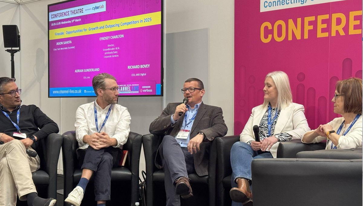 Adrian Sunderland, Jola's CEO, shared some thoughts on how resellers can uniquely solve problems for their customers on Larato's panel at Channel Live today. #MobileData #Innovation
