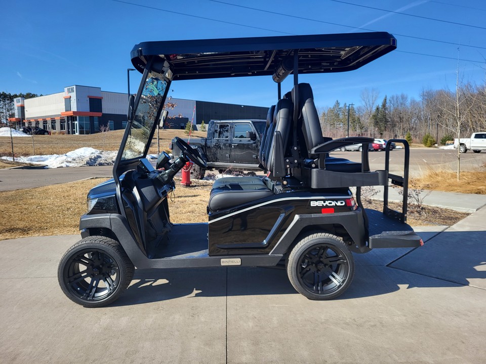 Introducing the Full line of <a href="/Bintelli/">Bintelli</a> Carts. Stop in to our Burnsville or Forest Lake stores to check out the 2025 Bintelli Beyond and 2025 Bintelli Nexus Electric Carts. Top of the line features: Lithium Batteries, Color Entertainment Systems, Power steering and much more!