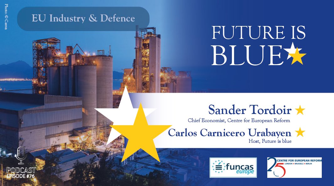 🚨 New #FutureIsBlue episode! 🚨
Europe’s industrial strength is a key but overlooked asset in its rearmament. 🇪🇺💪
🔊 We talk to <a href="/SanderTordoir/">Sander Tordoir</a> from <a href="/CER_EU/">CER</a> to discuss what the EU must do to boost security.
🎧 Listen now: share.transistor.fm/s/81ad2356
#EU #Defense #Manufacturing