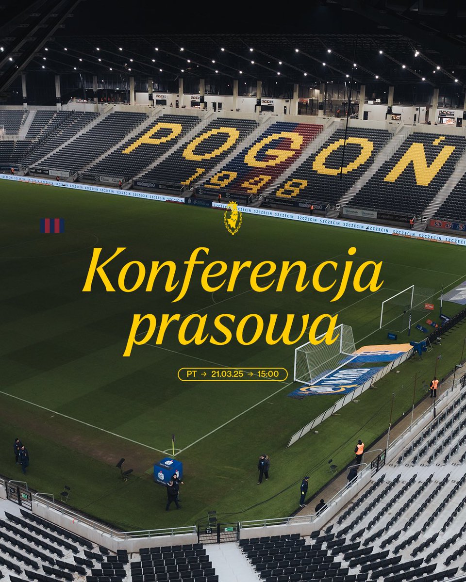 W piątek, 21 marca, o g. 15.00 odbędzie się powitalna konferencja prasowa z udziałem nowego właściciela i nowych władz Pogoni Szczecin 🎙️

W spotkaniu z mediami udział wezmą Alex Haditaghi oraz Tan Kesler.

Biuro prasowe klubu planuje przeprowadzenie transmisji video z tego