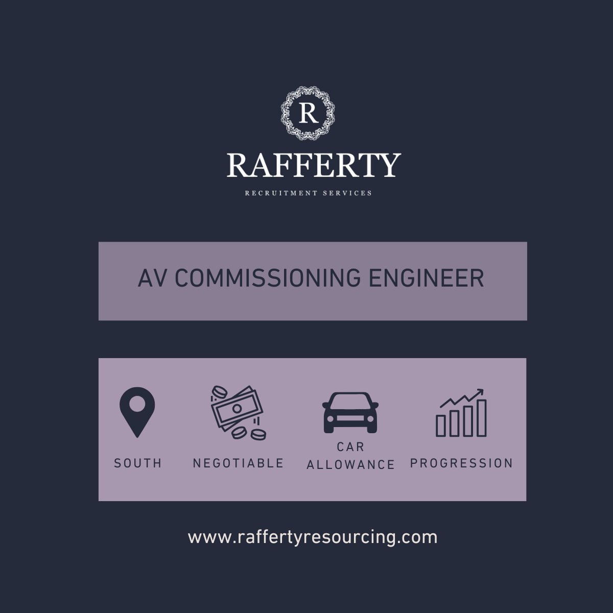 RaffertyRes's tweet image. * AV Commissioning Engineer * 

An awesome opportunity for someone who is looking to join a progressive business ⚡

For more information contact jodie@raffertyresourcing.com