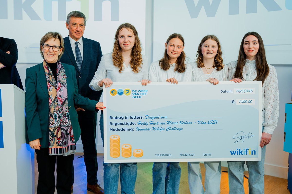 Proficiat aan de winnaars van de Wikifin Challenge – een initiatief om financiële kennis in het secundair onderwijs te versterken! 🏆
#WeekVanHetGeld #WikifinChallenge <a href="/FSMA/">FSMA</a>