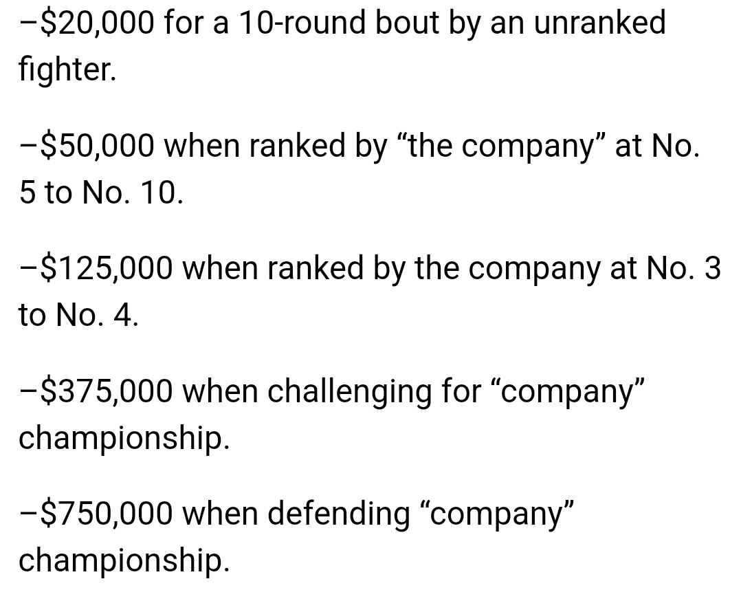 EverythingBoxi2's tweet image. 👀 These are the purses that TKO Boxing will be offering to its fighters. 

Obviously these purses are not going to take over the sport, so clearly this league thing is for lower level/up-and-coming guys at least to begin with.

(According to @BoxingScene)