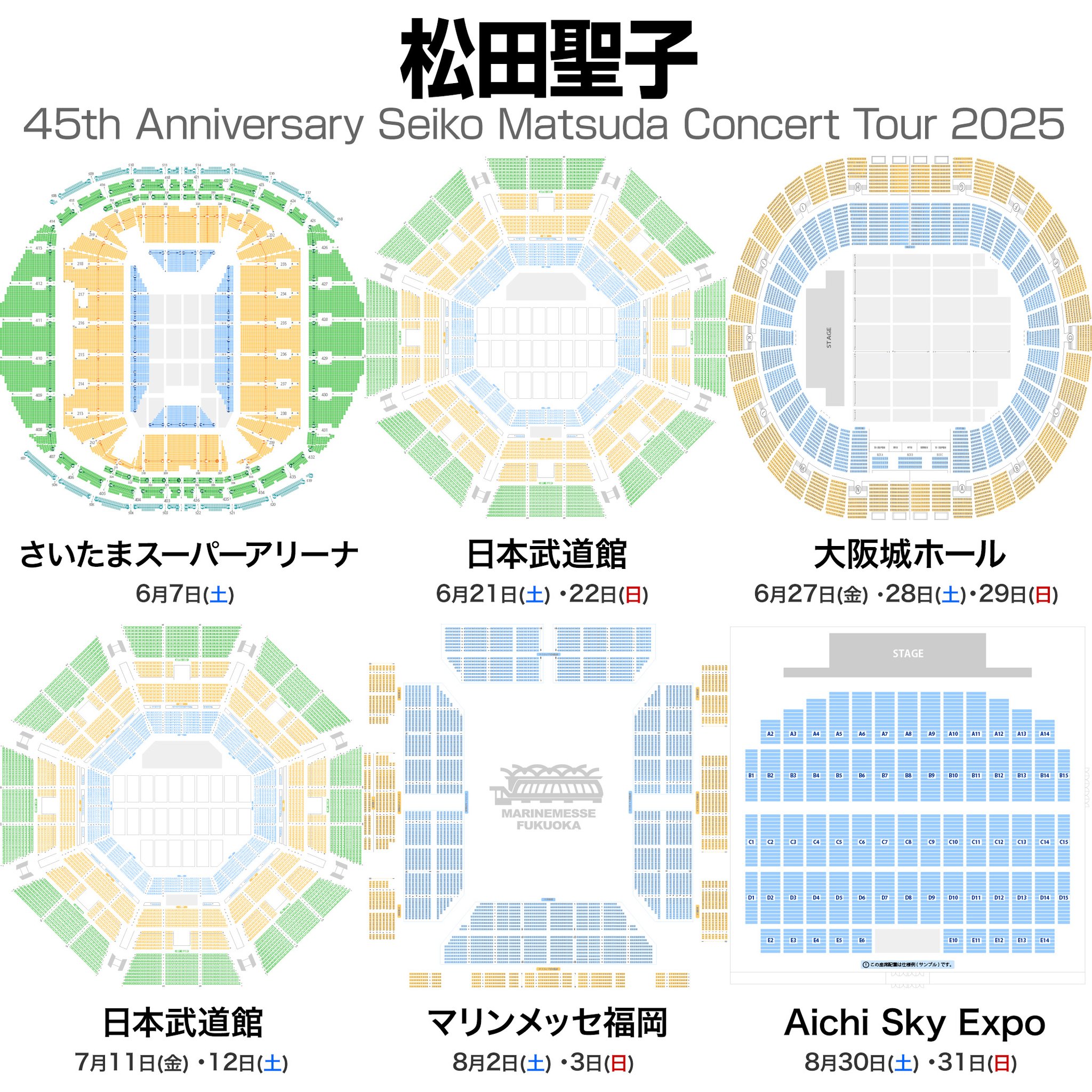 松田聖子 6月27日（日）大阪城ホール S席2枚 （松田聖子